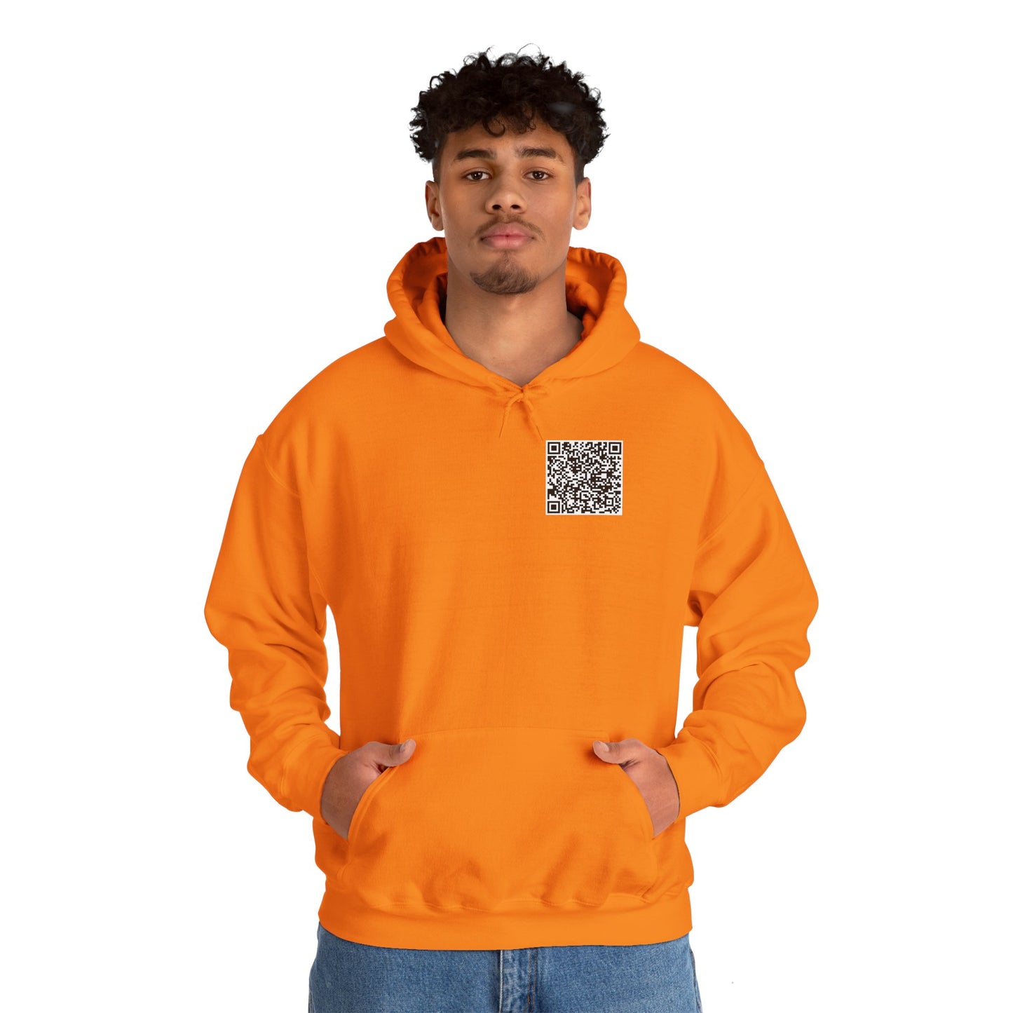 QR Code "FU" Hoodie (QR Code On Front & Back)