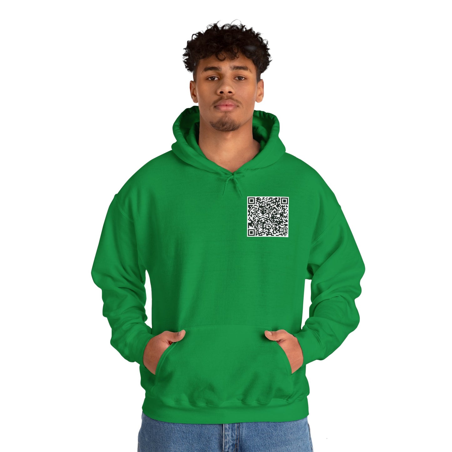 QR Code "FU" Hoodie (QR Code On Front & Back)