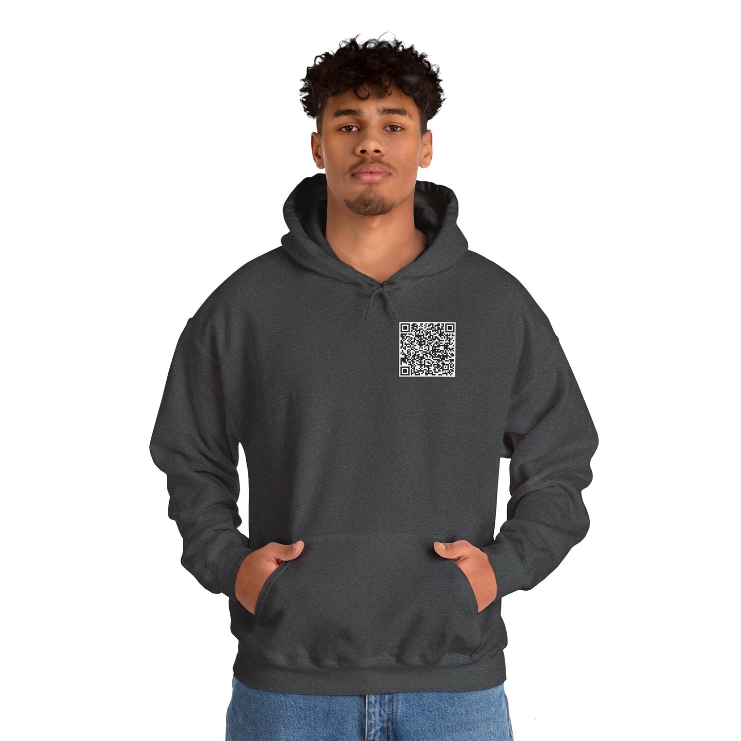 QR Code "FU" Hoodie (QR Code On Front & Back)