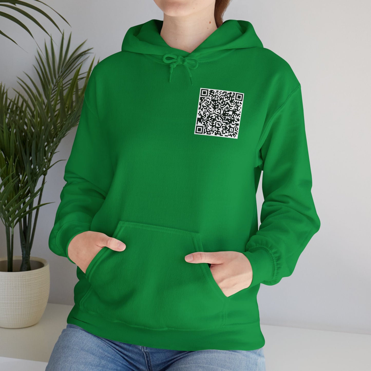 QR Code "FU" Hoodie (QR Code On Front & Back)