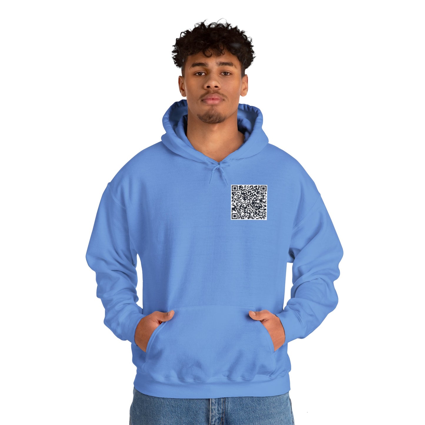 QR Code "FU" Hoodie (QR Code On Front & Back)