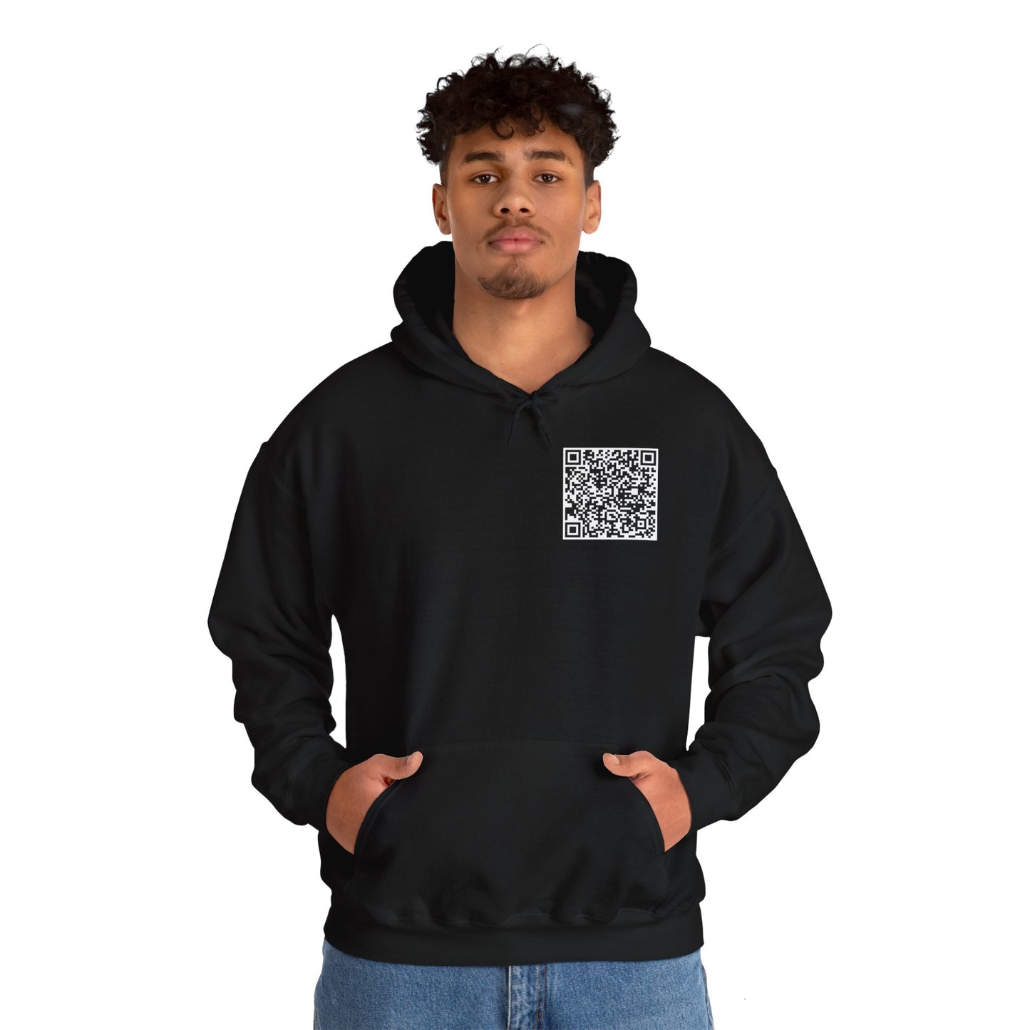 QR Code "FU" Hoodie (QR Code On Front & Back)