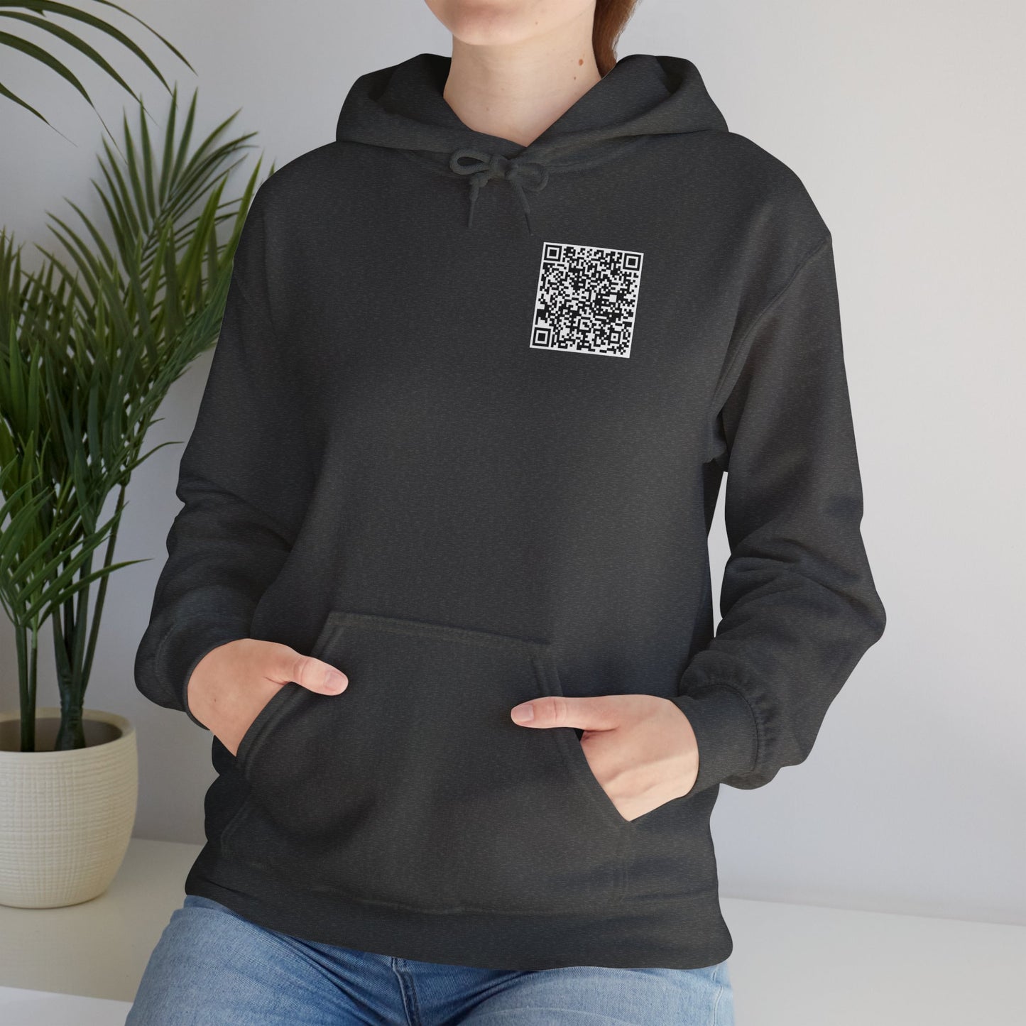 QR Code "FU" Hoodie (QR Code On Front & Back)