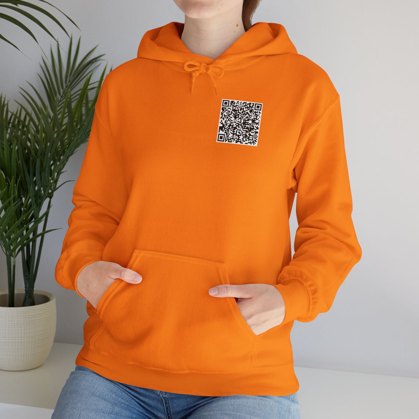 QR Code "FU" Hoodie (QR Code On Front & Back)