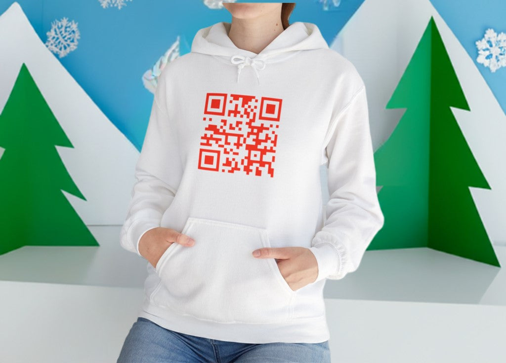 Personilized YouTube QR Code Hoodie